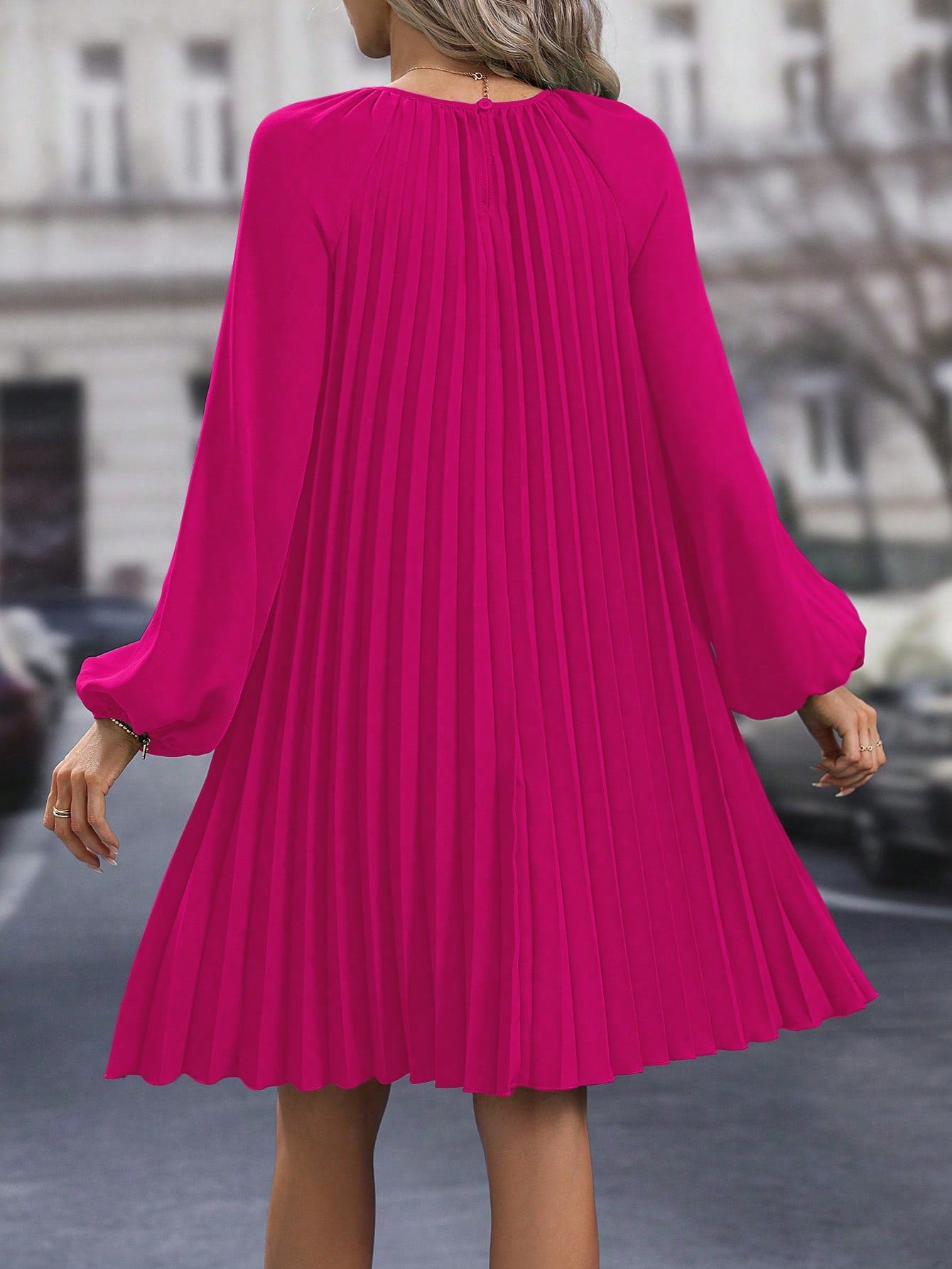 Sukienka damska wizytowa plisowana kolory