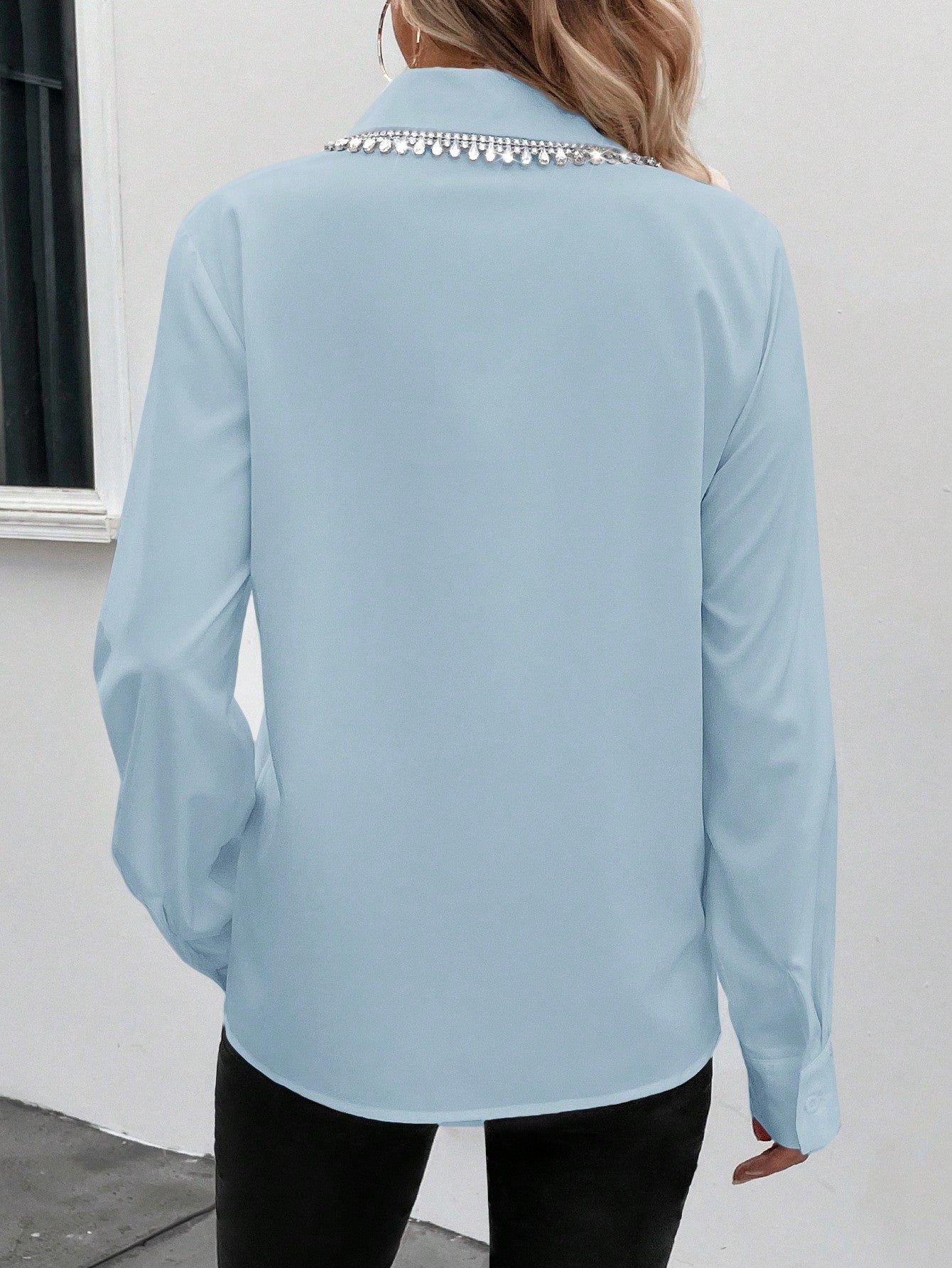 Koszula damska z cyrkoniową aplikacją kolory